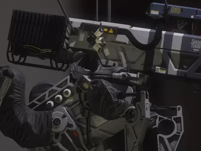 Keloid - Mecha War Head Robot 3D model