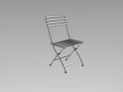 Chair folding 3D model