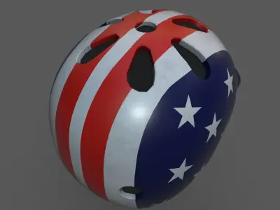 Helmet spot Generic camp human Hat 3d model  Low-poly 3D model