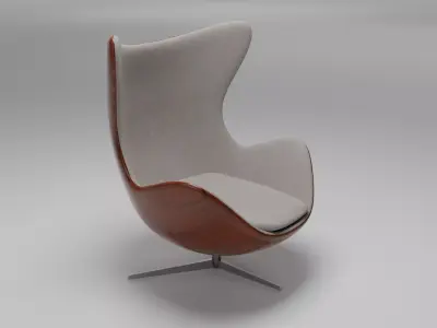 Egg Chair Lounge 3D model
