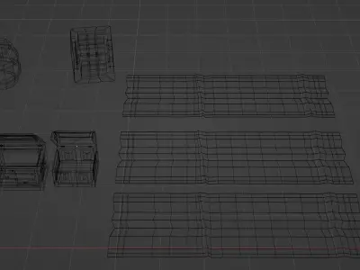 Dungeon Modular Assets Low-poly 3D model