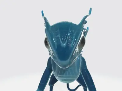 Flying alien creature 3D model