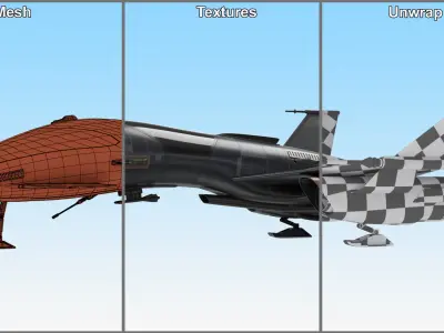  Futuristic Spacecrafts Collection 2 