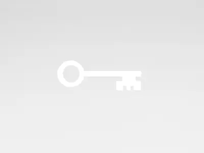 Cartoon Key v1 005 Low-poly 3D model