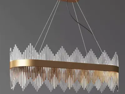 Oval Luminaire Chandelier 3D model