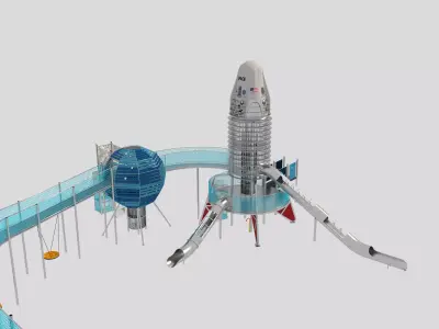 Playground for children 06 3D model