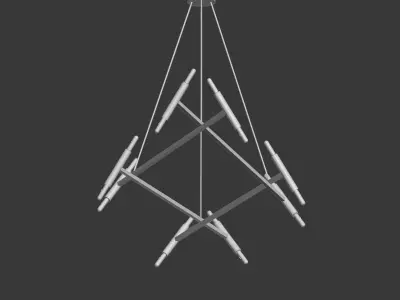 CHANDELIER LE DIAMANT JONATHAN BROWNING  3D model