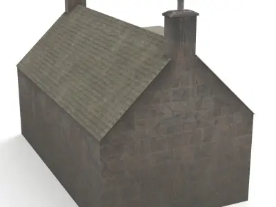 Scotland house Low-poly 3D model