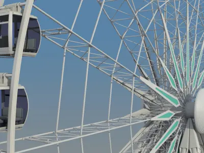  Sky Wheel with Boarding Platform 