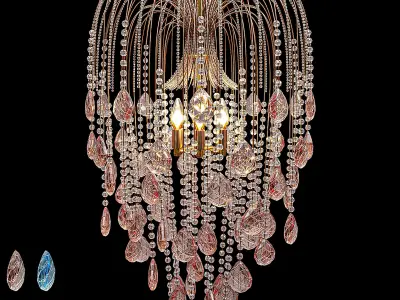 Crystal Chandelier Collection 004 3D model