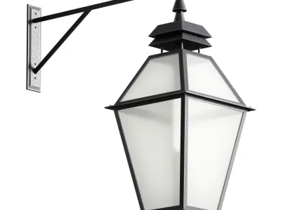 Outdoor Wall Hanging Lantern Light 3D model