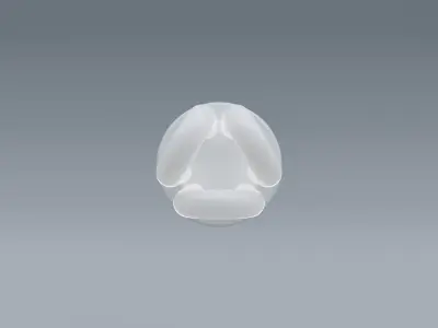 Light Bulb Low-poly 3D model