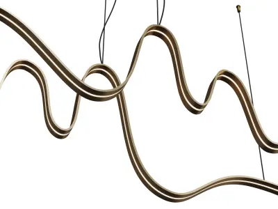 Bissa Suspension pendant light Low-poly 3D model