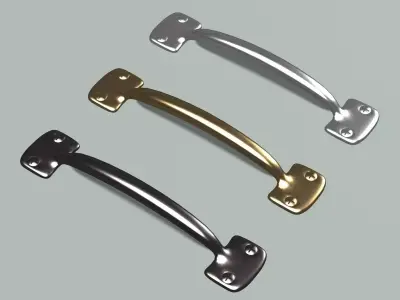 Door Handle Low-poly 3D model