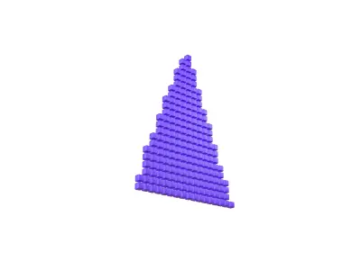 Arrow Cube Style v1 007 Low-poly 3D model