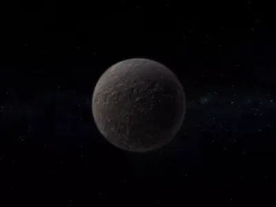 Dwarf Alien Planet or Moon 04 Low-poly 3D model