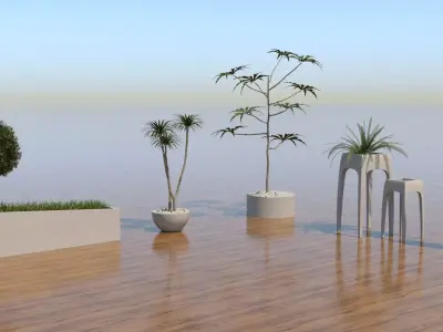 Decorative Flower Pot 3D model