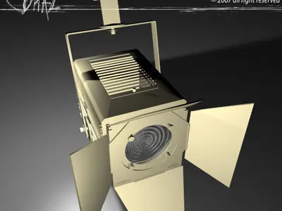 Stage light Fresnel 3D model