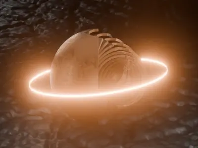 Sci-FI Orb Animation 3D model