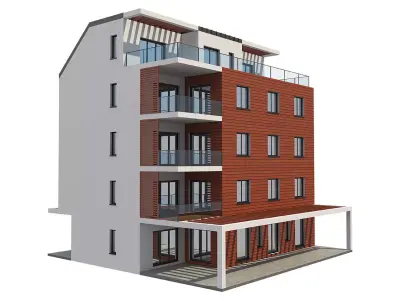 Apartment House 1 3D model purchase
