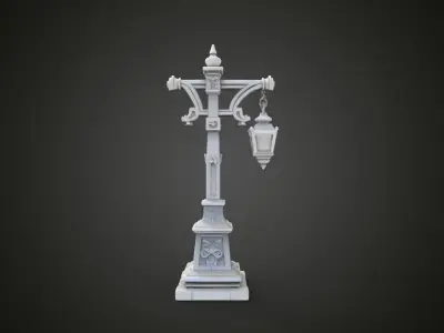 medieval street lamp  3D print model purchase