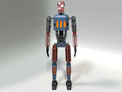 Lowpoly Robot Low-poly 3D model