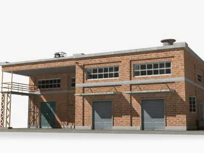 Factory xx17 Low-poly 3D model purchase