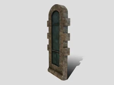 Generic Castle Window Low-poly 3D model