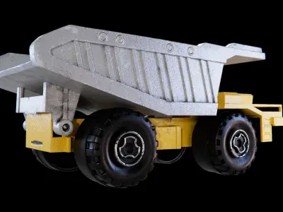 Toy Truck Low-poly 3D model