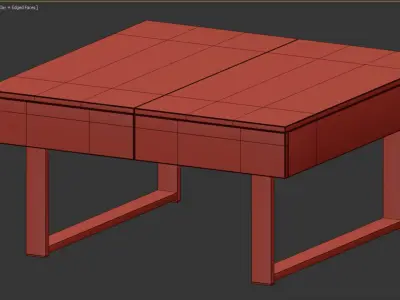Coffee table Newhaven 3D model