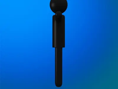 Stickman man 3D model