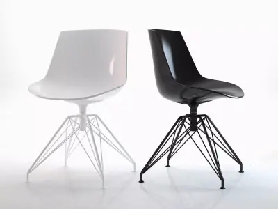 Flow Chair 4-legged LEM 3D model