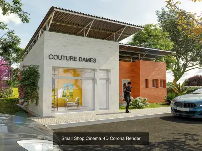 Interior exterior pack Cinema 4D  Corona Render