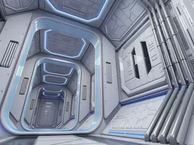 Sci Fi Interior 1 3D model