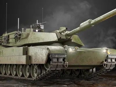  Abrams Main Battle Tank M1A1 PBR 