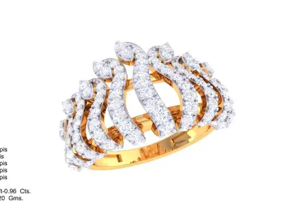  Women Ring MTL 3dm STL OBJ FBX Details 3D print model 19