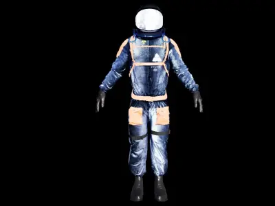 Modern Astronaut Suit 3D model