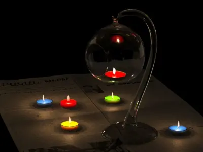 Candlestick Ball Free 3D model