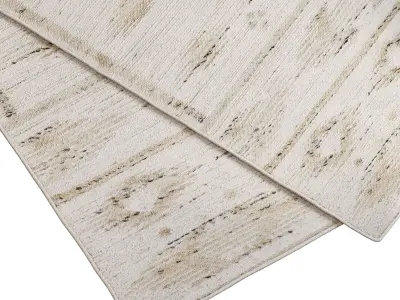 Carpet set 2233 - Hand Woven Ivory Rug - 5K 3D model