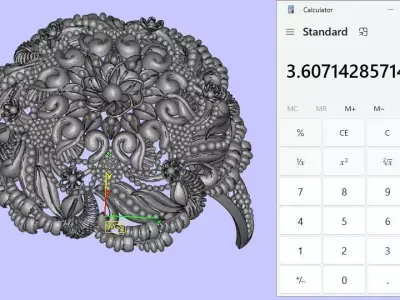 Ladies Rings light weight 3D print model