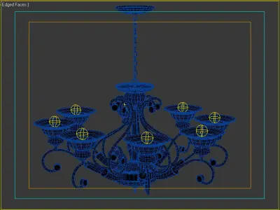 Ceiling Lamp Low-poly 3D model 3