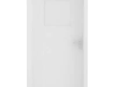 white door 3D model 3D model