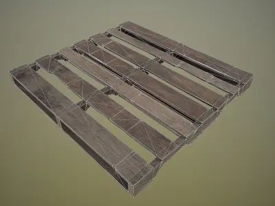 Pallet - 4K PBR Game Ready wooden Low-poly 3D model