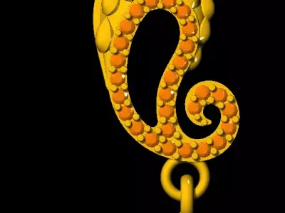 Tops earrings 3D print model
