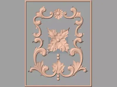 Woodworking CNC Router 3D Relief STL models used for artcam E408 3D model
