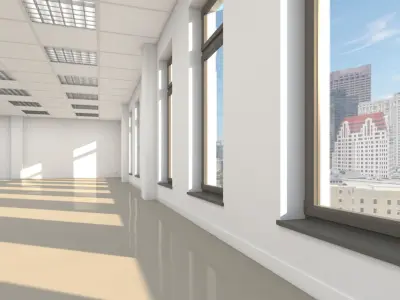 Empty Office Floor 3D model
