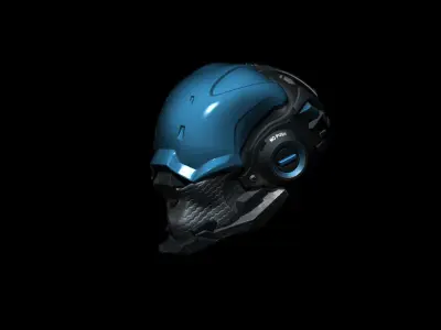 Sci-Fi Helmet h55 3D model