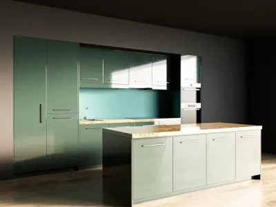 91-Kitchen7 glossy 8 3D model