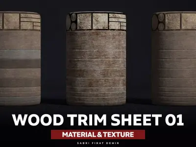 Wood Trim Sheet 01 Texture