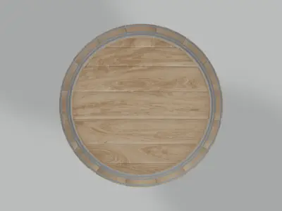Light Toasted Firkin Barrel 3D model